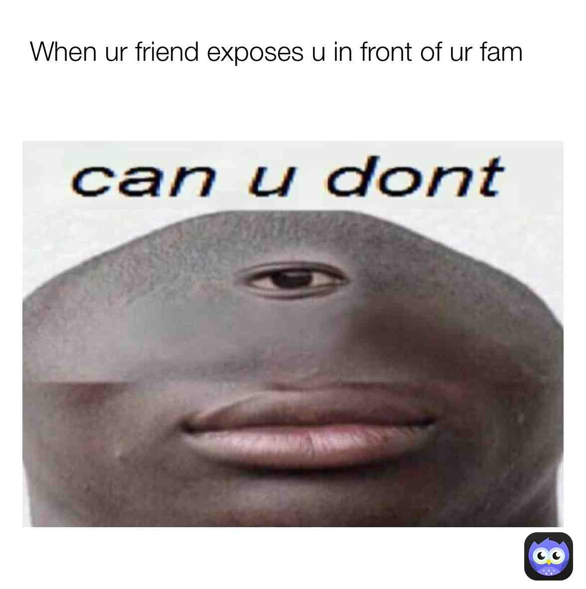 Meme shared by @bluesourpatchkid