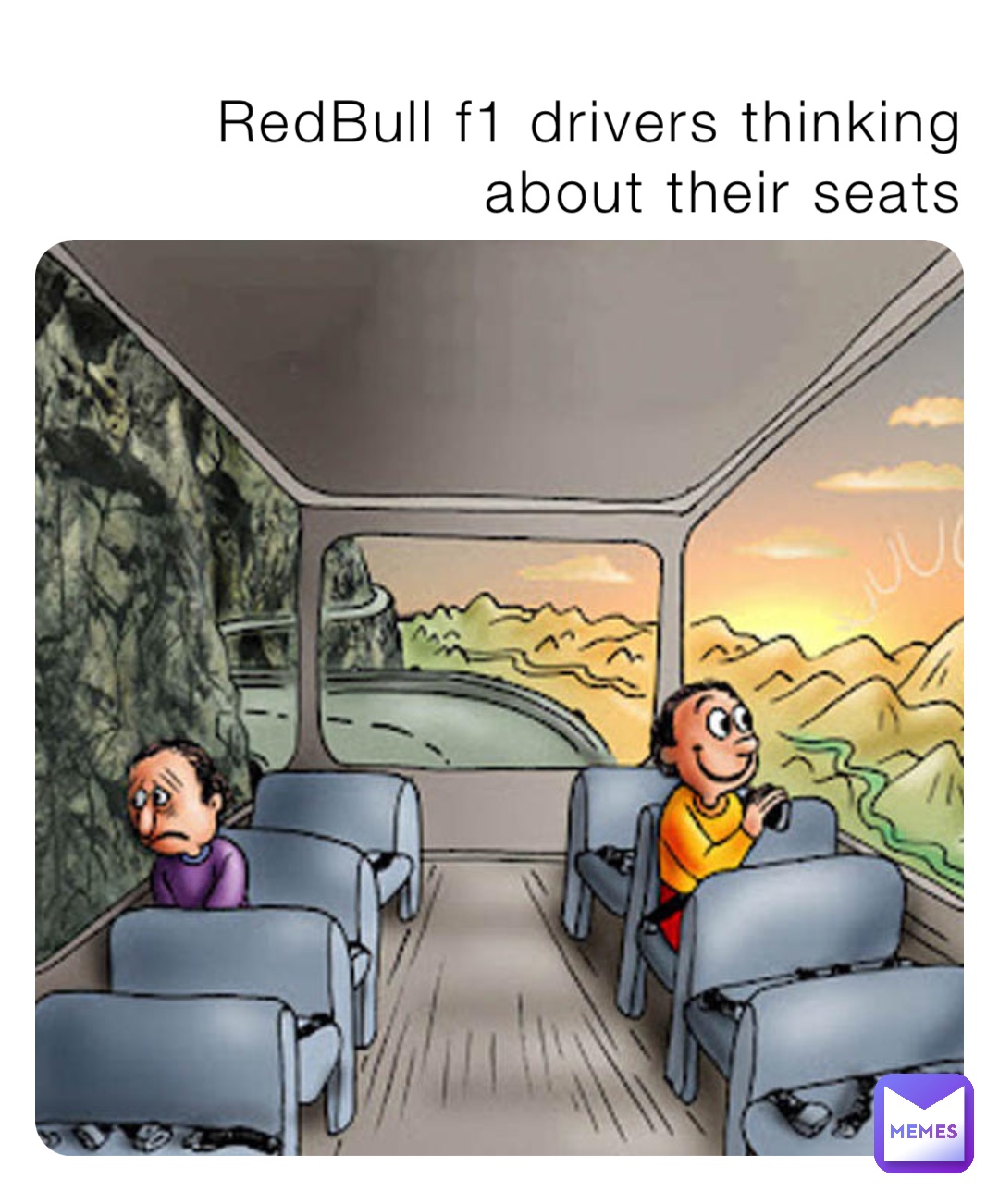 RedBull f1 drivers thinking about their seats