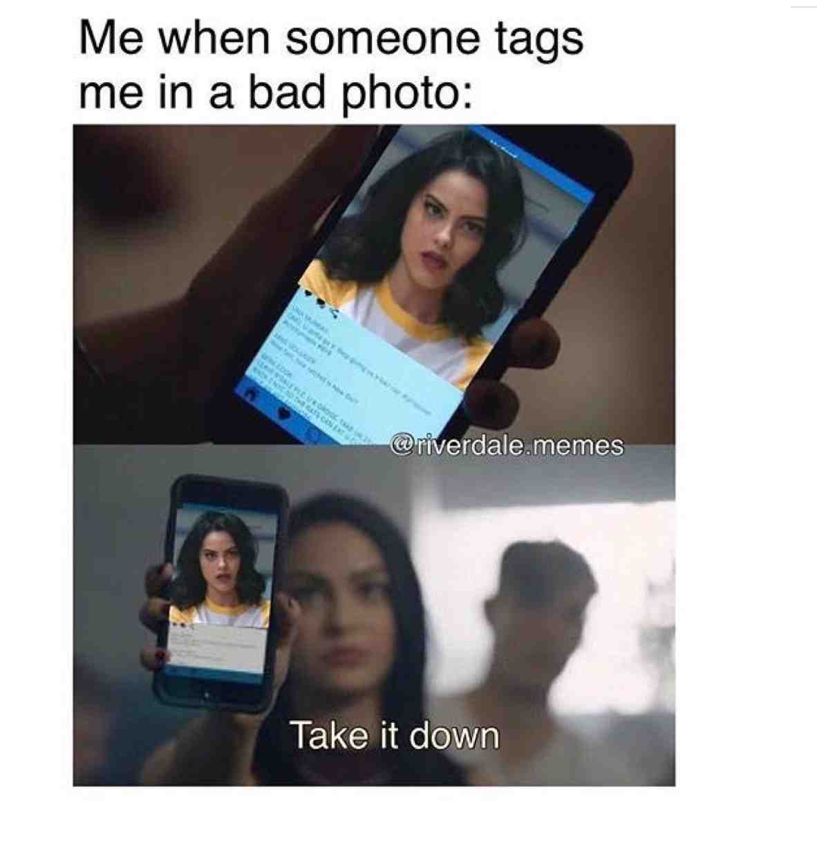 I honestly feel happy when someone tags me in anything because my insta is dry asf but yeah👩‍🦯  #underkopsinc  #riverdale  #memes  #daily #veronicamybebe