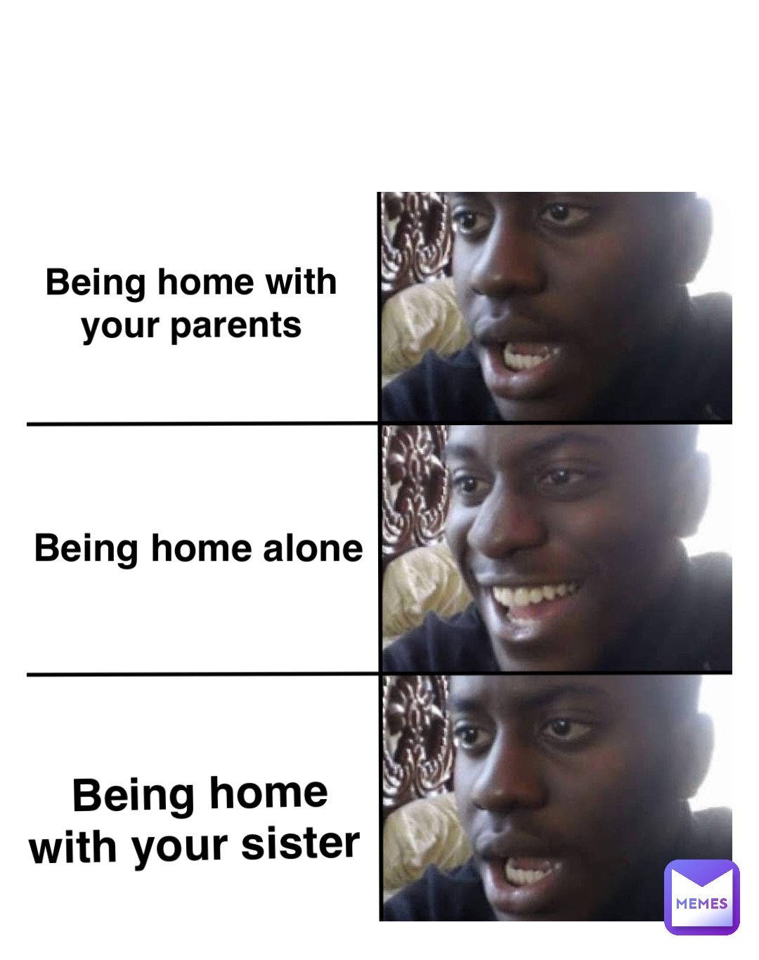 Double Tap To Edit Being Home With Your Parents Being Home Alone Being Home With Your Sister Z8fbf8dj48 Memes