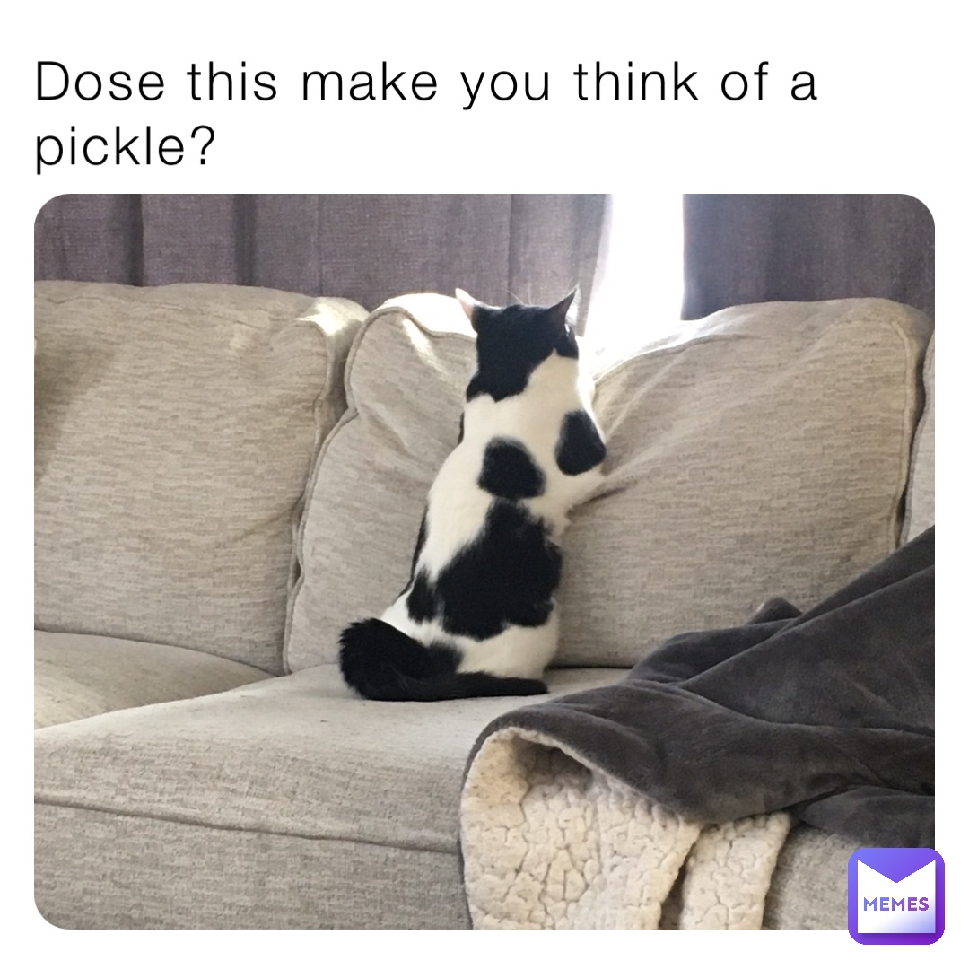 Dose this make you think of a pickle?