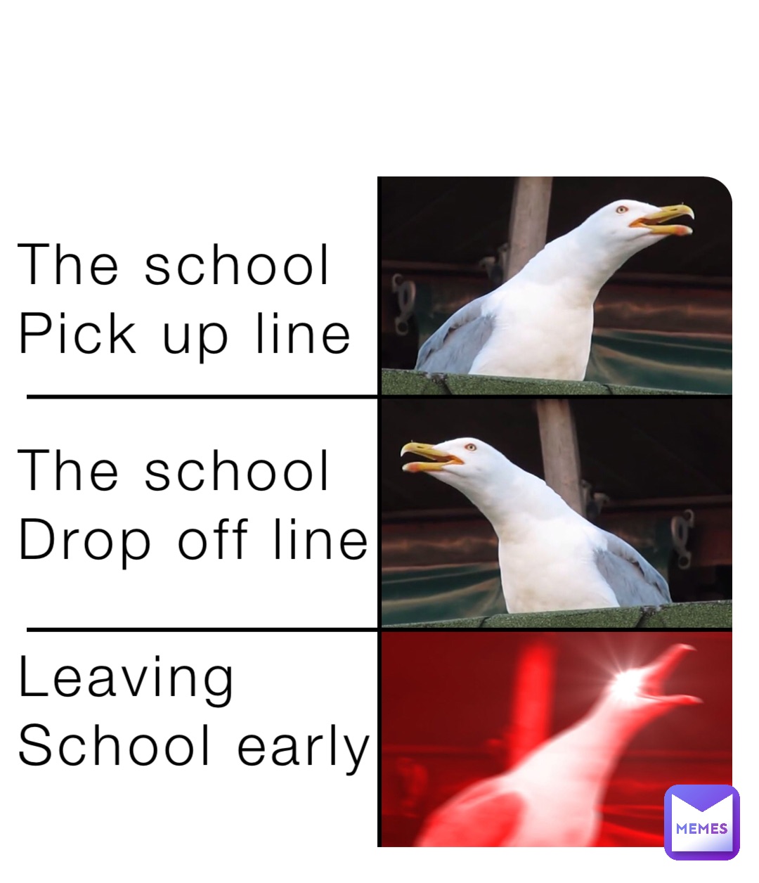 The school
Pick up line

The school 
Drop off line

Leaving 
School early