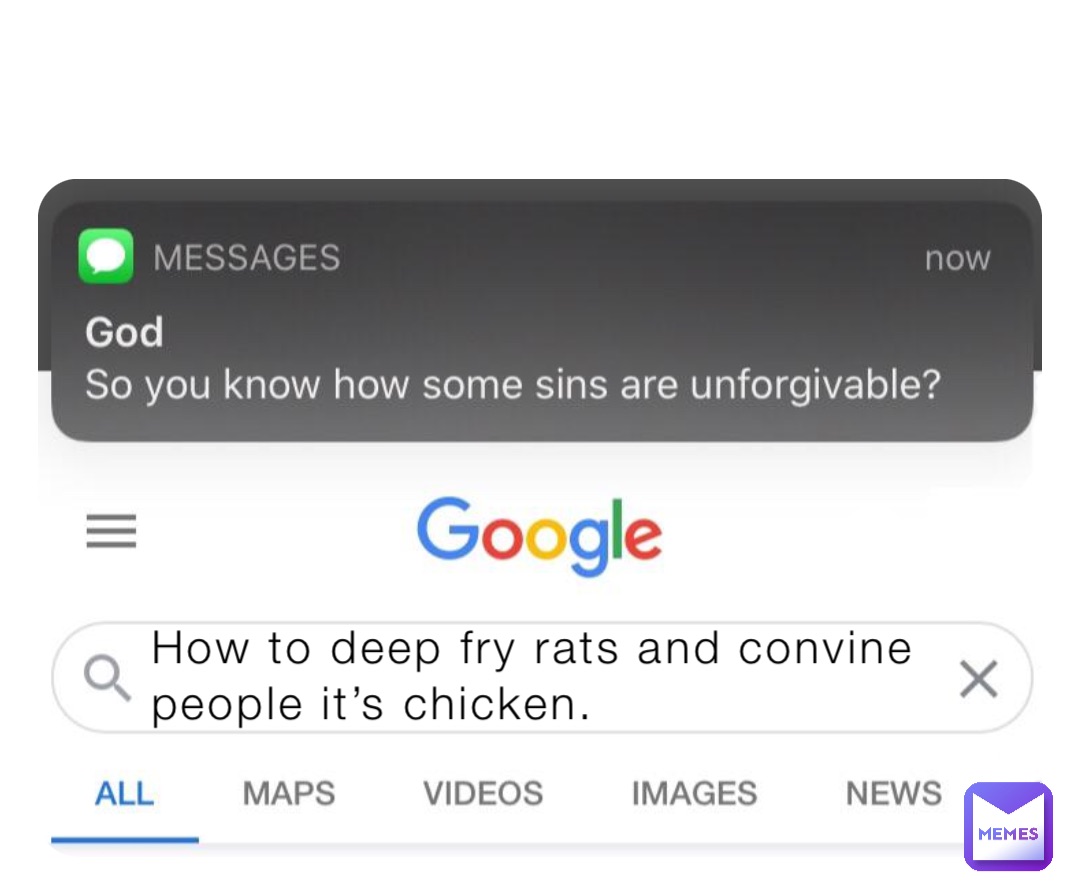 How to deep fry rats and convine people it’s chicken.
