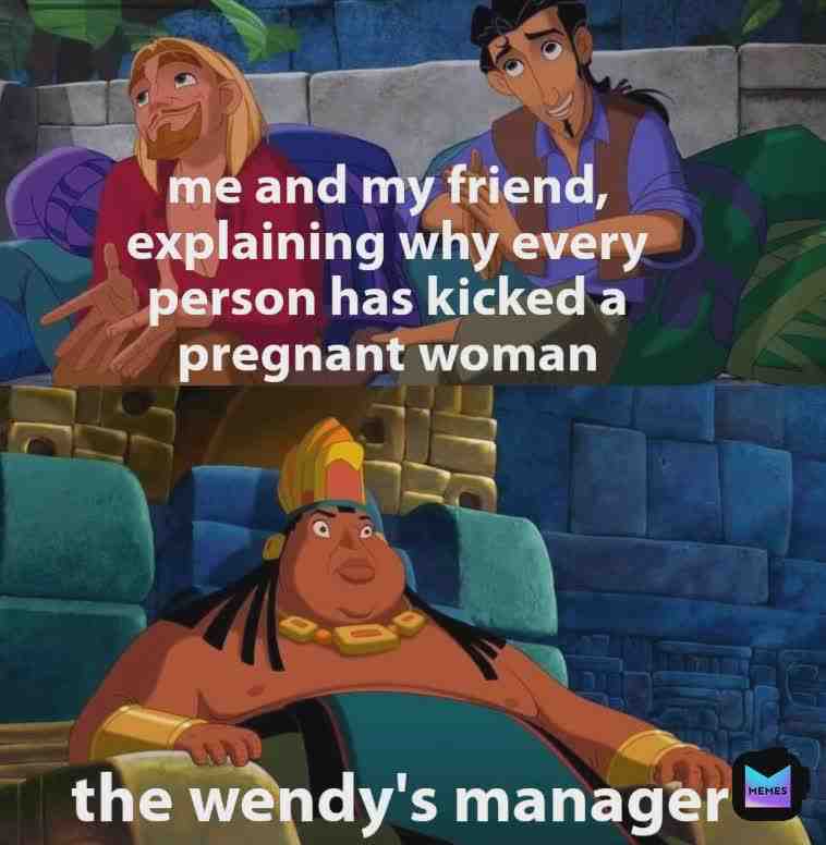 did this during the summer when we went to wendys and did memes in real life...