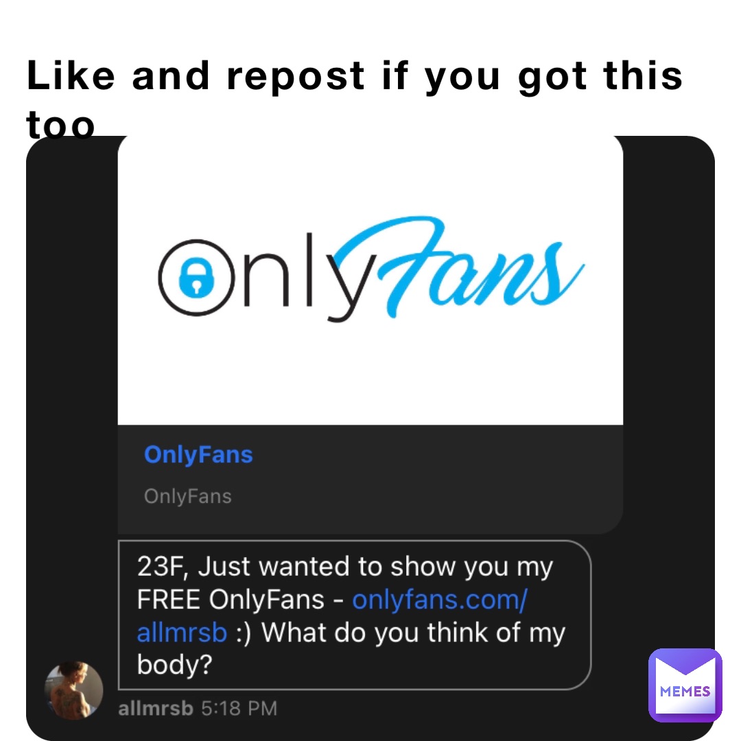 Like and repost if you got this too