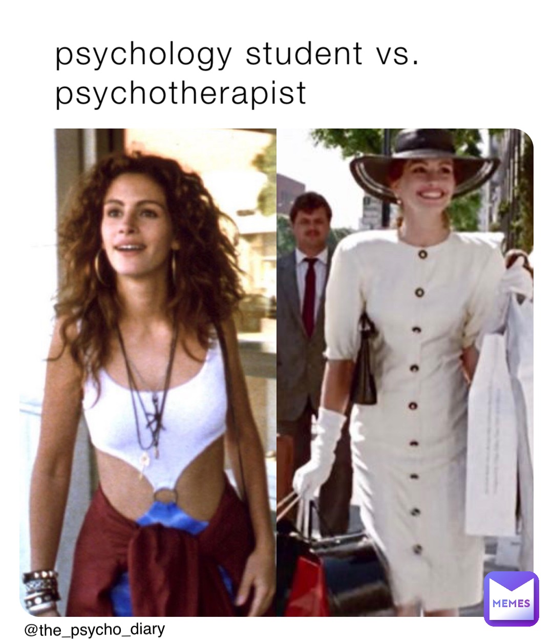 psychology student vs. psychotherapist