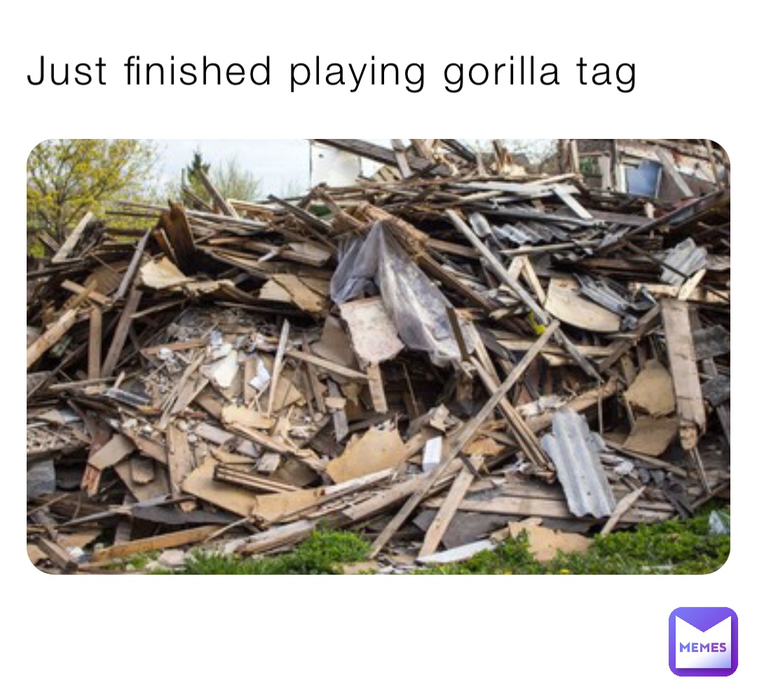 Just finished playing gorilla tag memebeast999 Memes