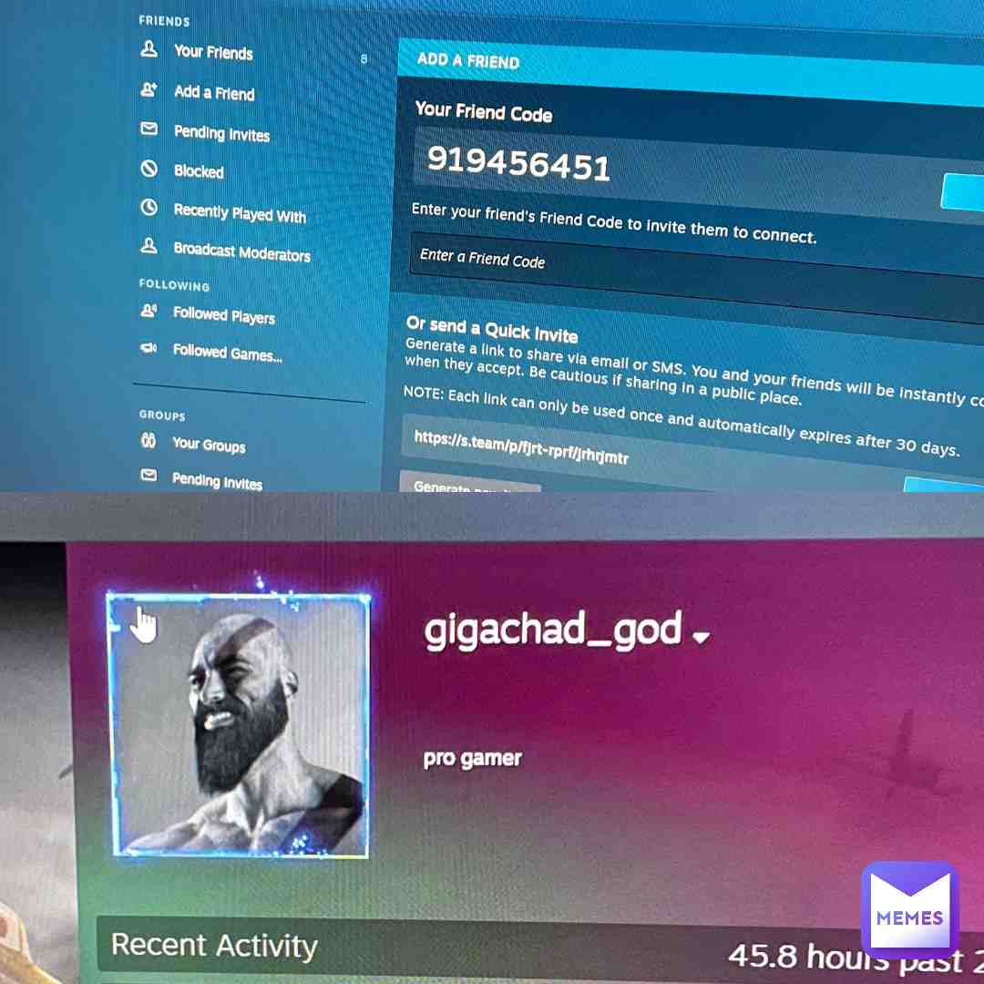 Y’all can add me on steam if y’all want to