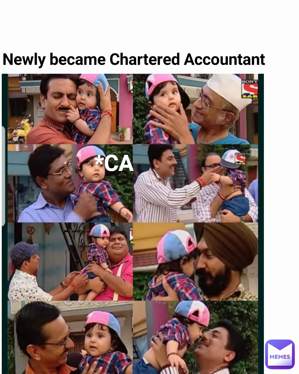 Newly became Chartered Accountant  *CA