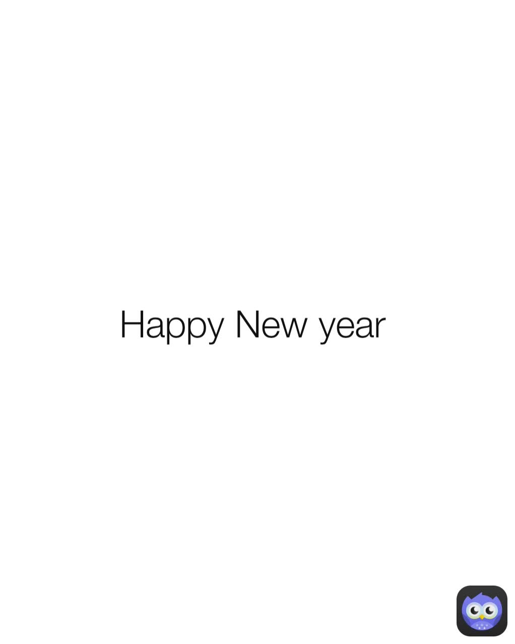 Happy New year 