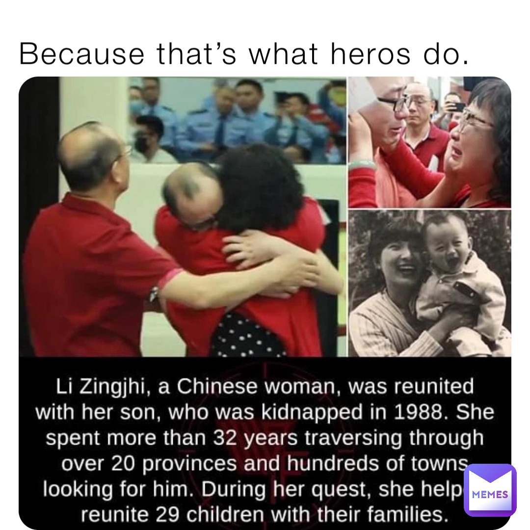 Because that’s what heros do.