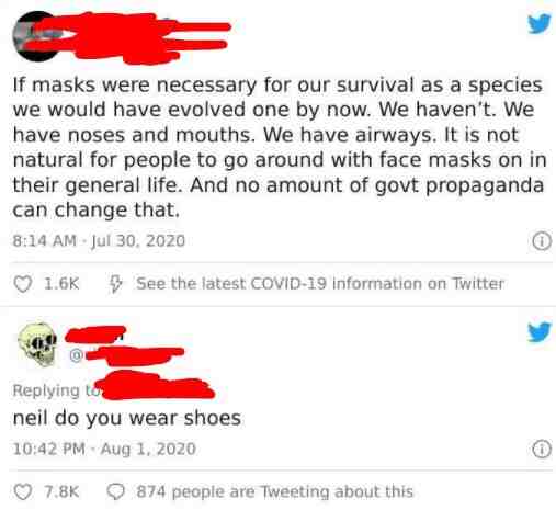 I hate masks but I thought this was kinda funny