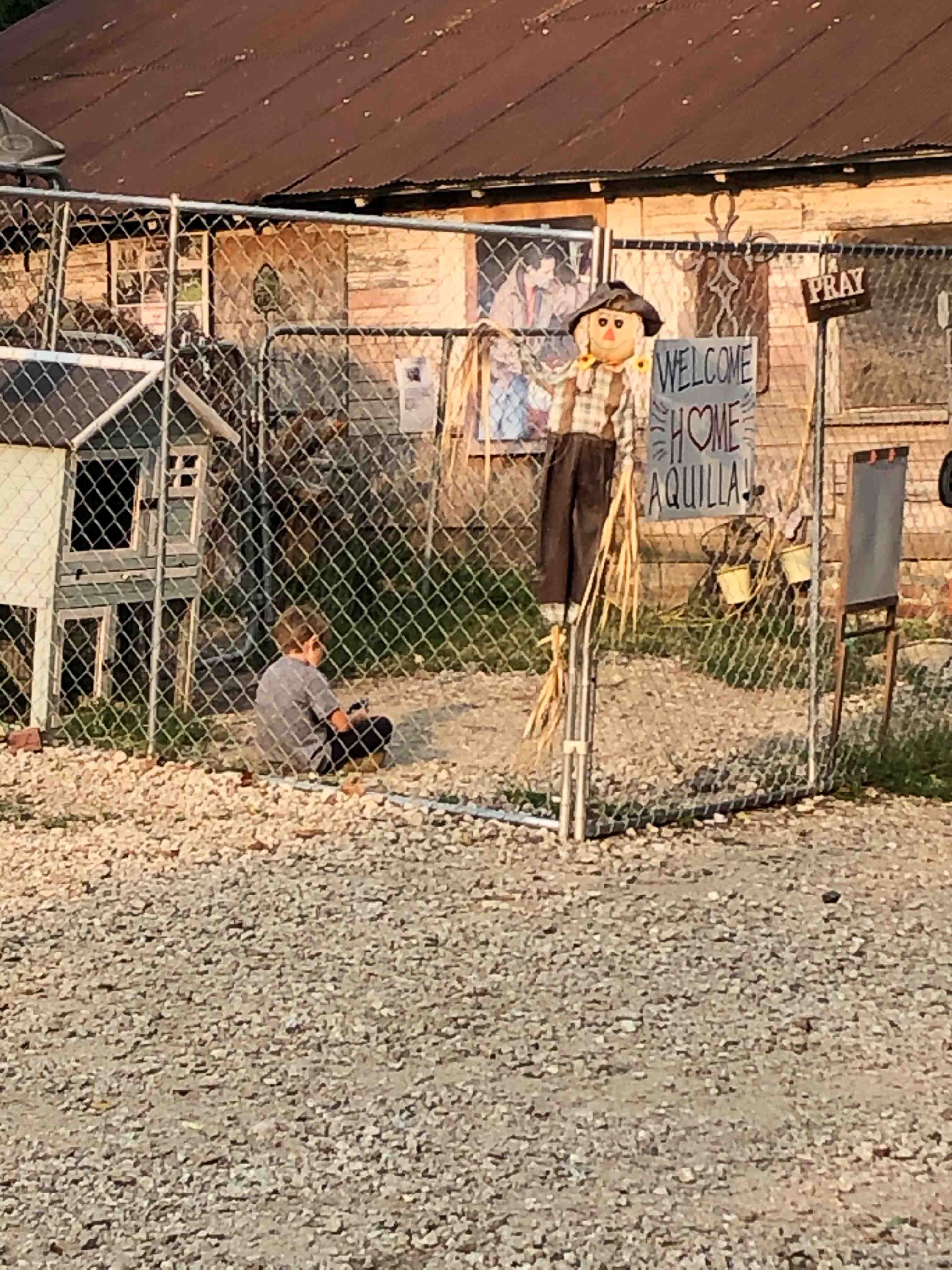 I found a kid in a cage