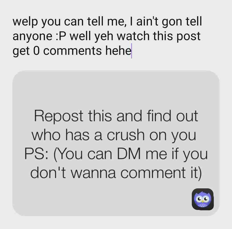 This is a repost but it sounds fun😂😂😂😂