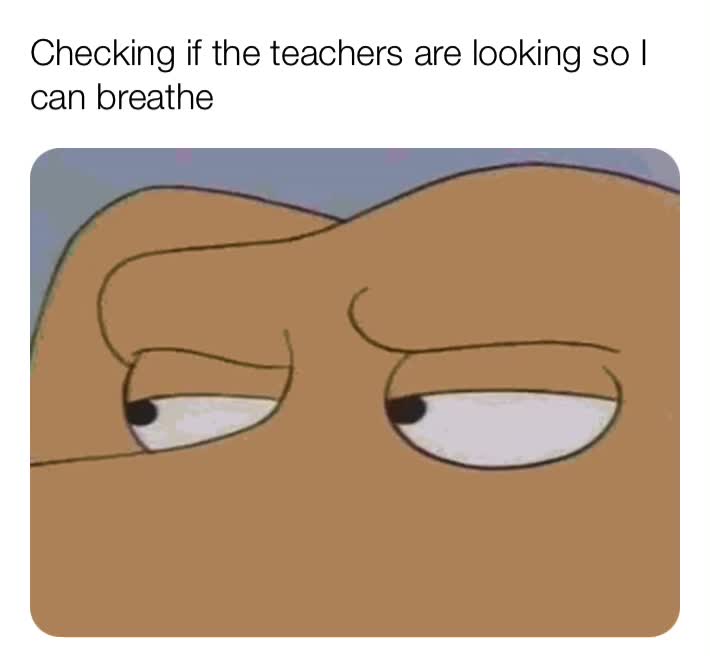 #checking if the  #teachers aren’t  #looking