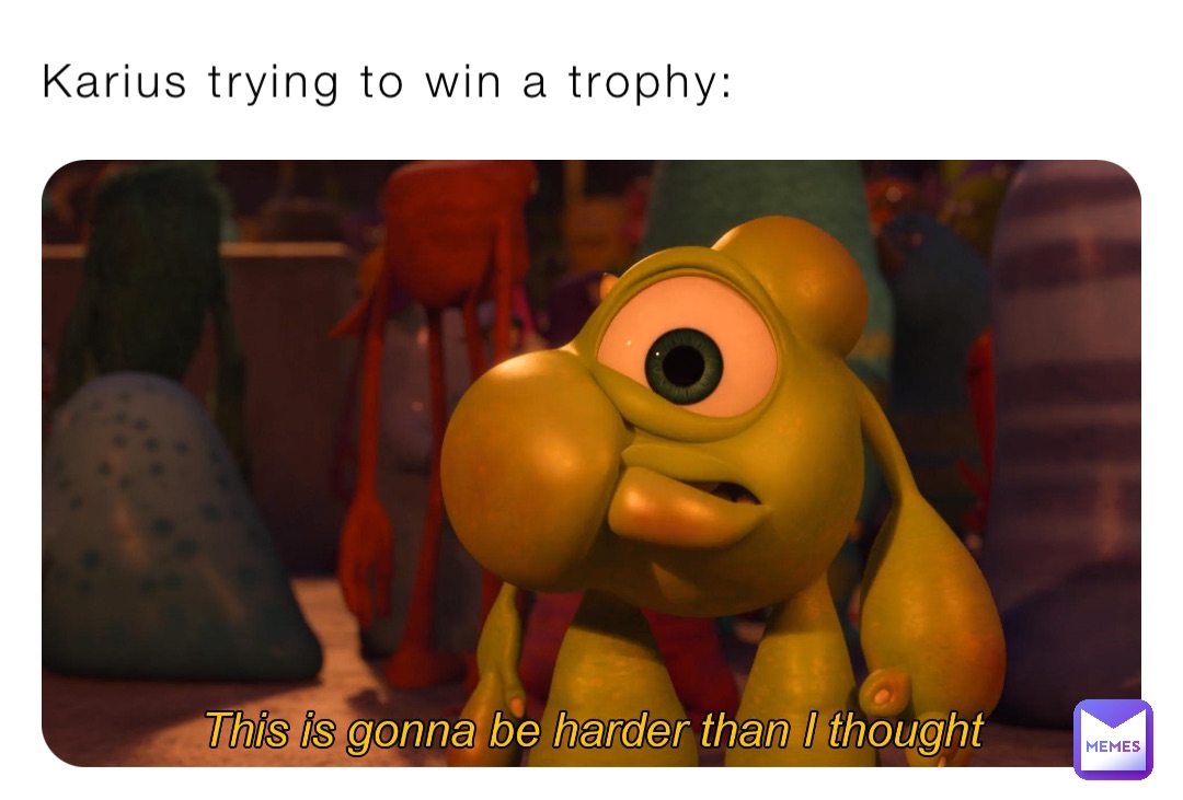 Karius trying to win a trophy: