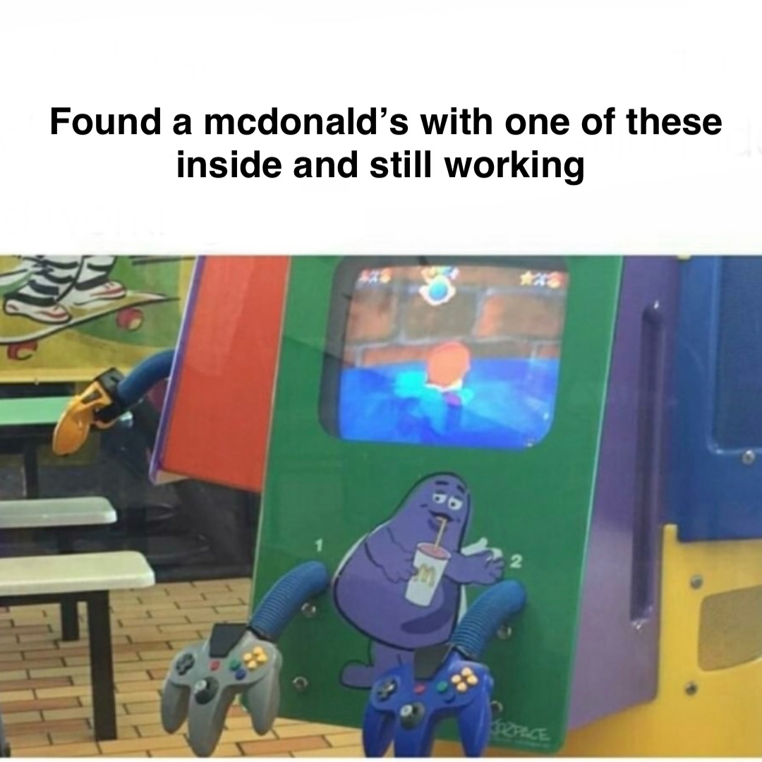 Found a McDonald’s with one of these inside and still working