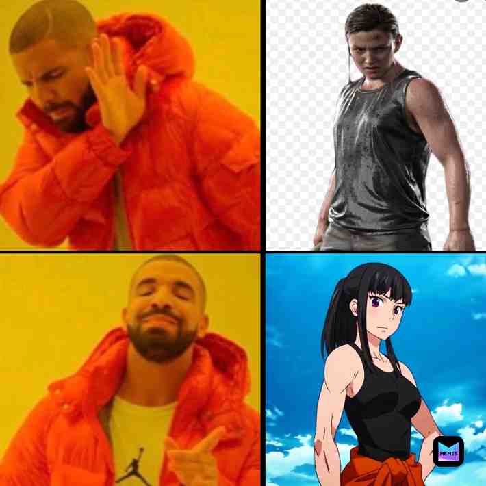 #meme #jokes #funny #anime #manga #videogame #thelastofus #abby #fireforce #maki #drake #ripped #women #ladies #girls
