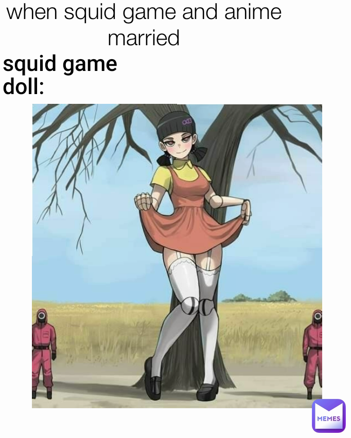 squid game doll: when squid game and anime married