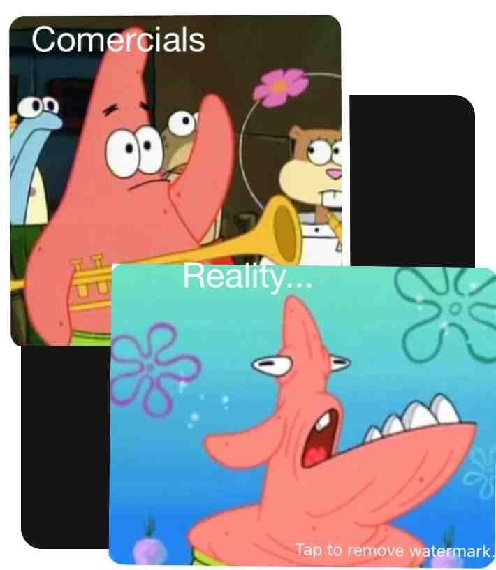 #commercials #reality #commercials_v_reality #patrickstar