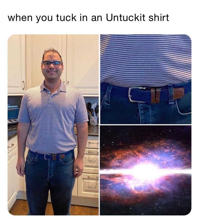 when you tuck in an Untuckit shirt