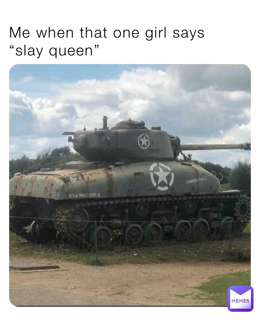 Me when that one girl says “slay queen”