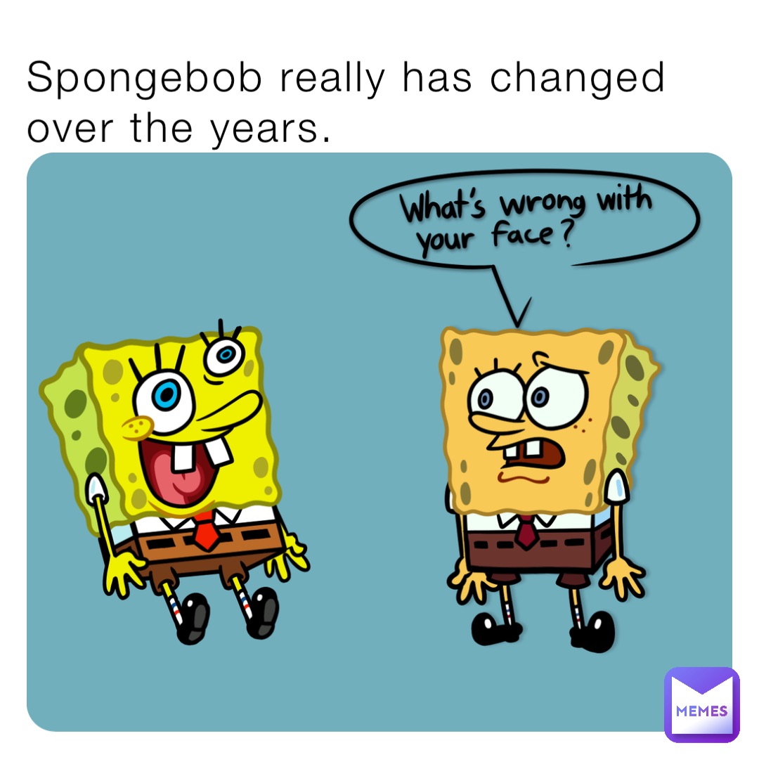 spongebob over the years