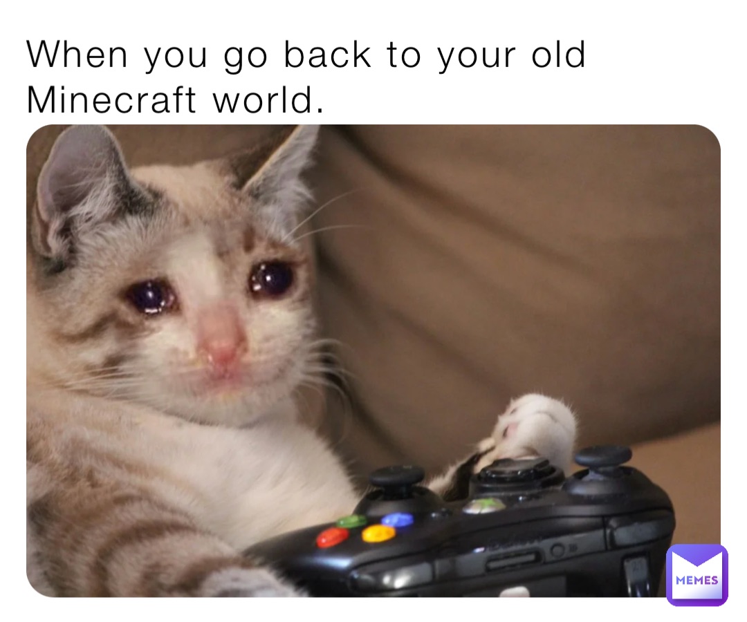 When you go back to your old Minecraft world.