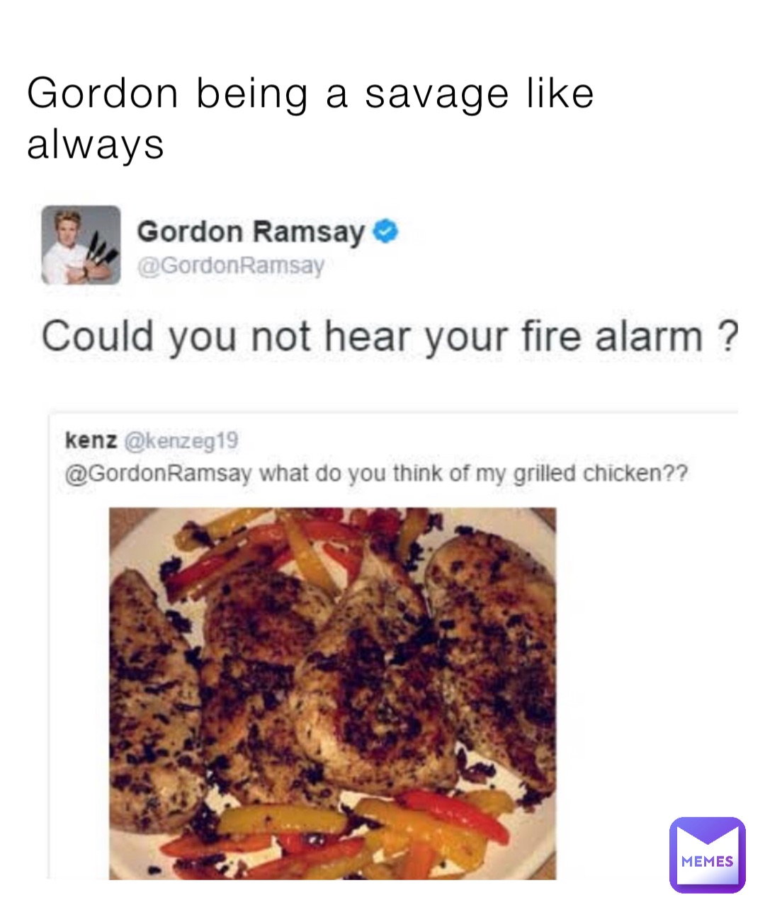 Gordon being a savage like always