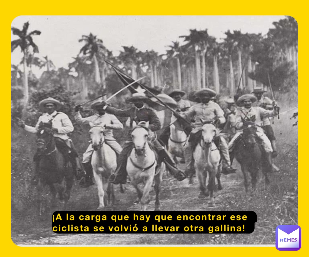 ¡A la carga que hay que encontrar ese ciclista se volvió a llevar otra gallina!