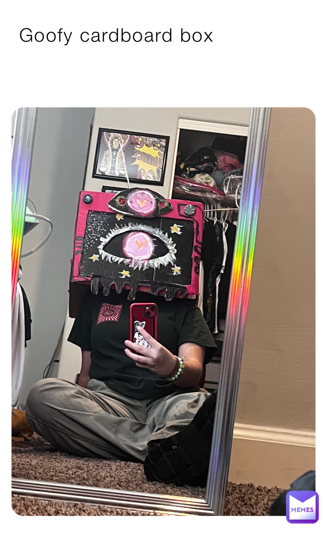 Goofy cardboard box