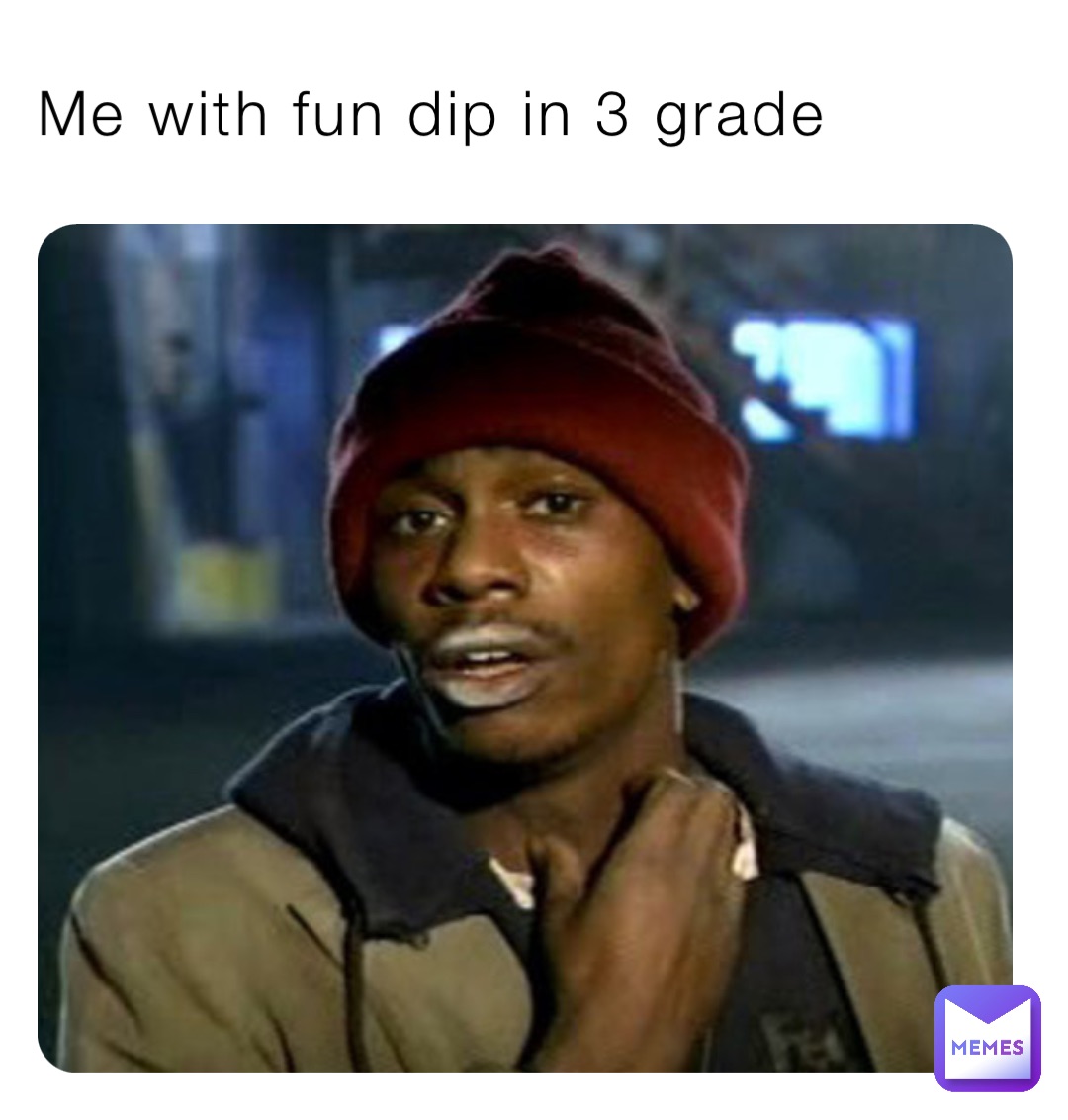 Me with fun dip in 3 grade
