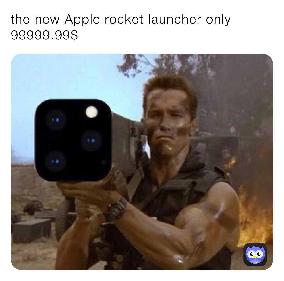 the new Apple rocket launcher only 99999.99$￼