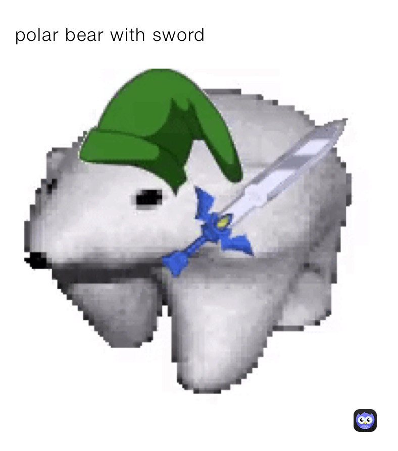 polar bear with sword