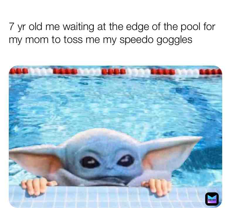 🙃 #relatable #funny #pool #babyyoda