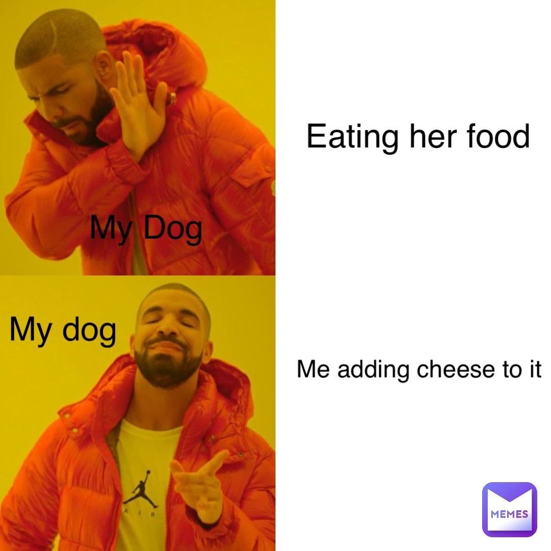 My Dog My dog Eating her food Me adding cheese to it