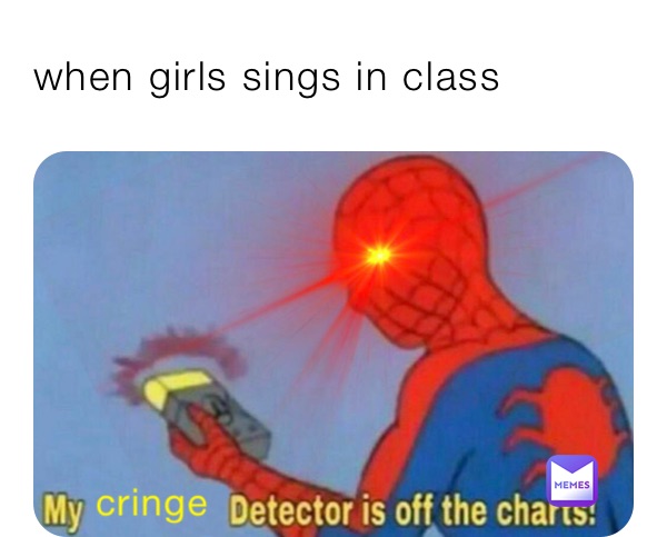 when girls sings in class