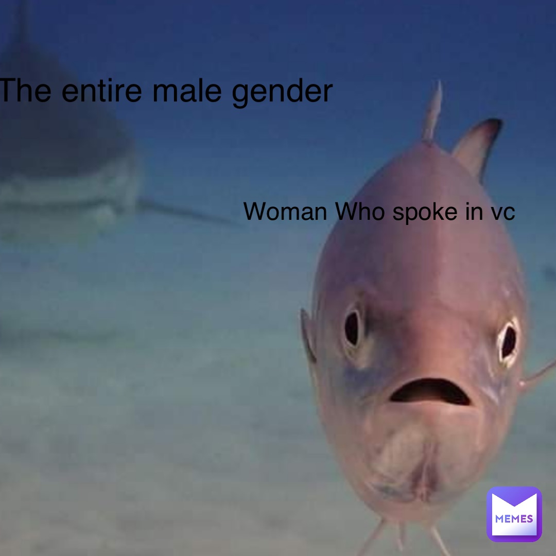 Woman Who spoke in game vc Woman Who spoke in vc The entire male gender