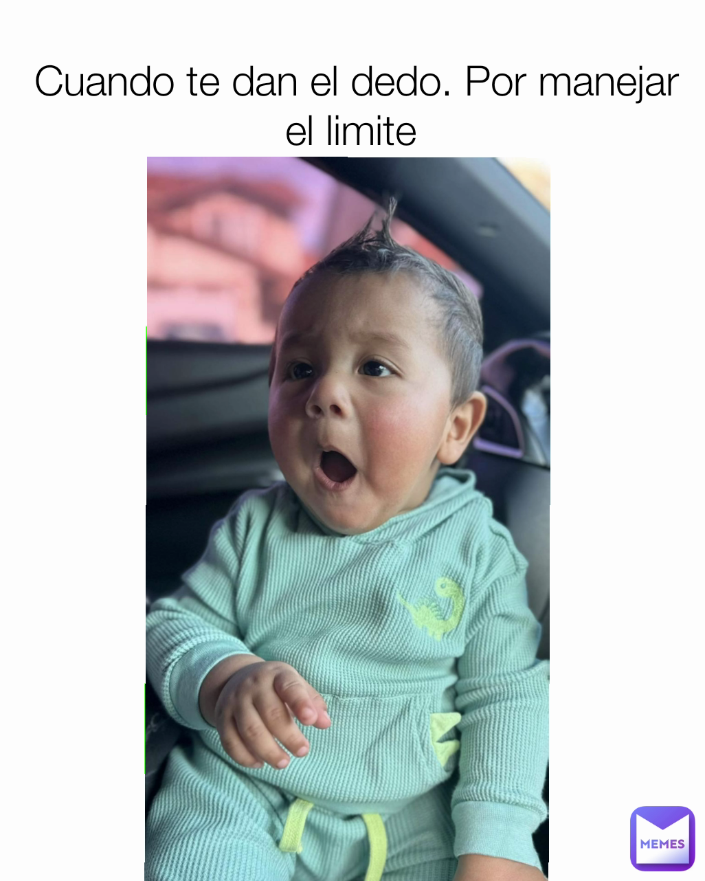 Cuando te dan el dedo. Por manejar el limite 
