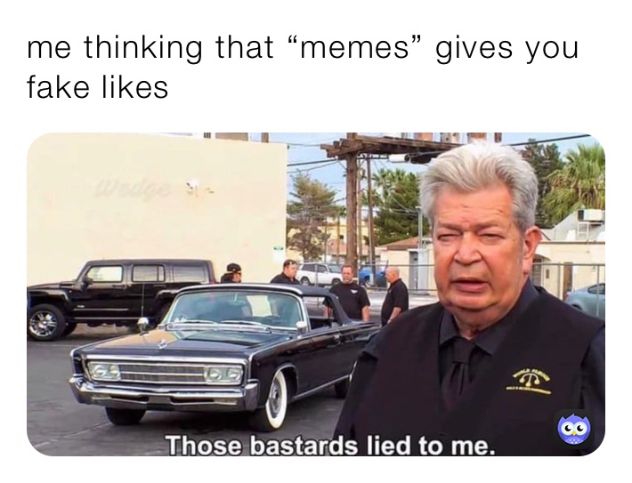 me thinking that “memes” gives you fake likes