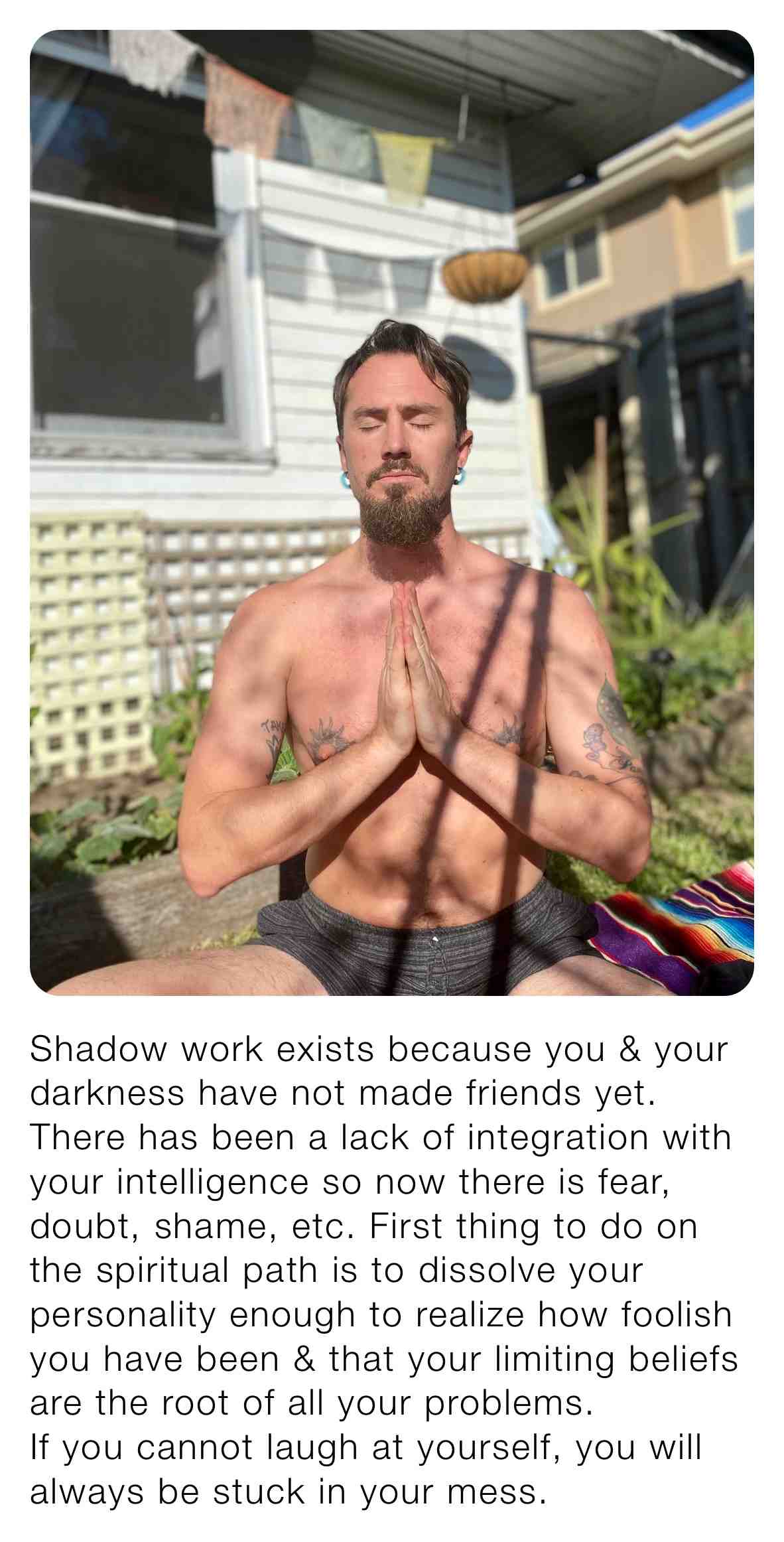 A lot of talk these days about \u201cshadow work.\u201d But how many trust their own light before embarking on this journey into darkness?
\ud83d\udd25
What do you know about shadow work?
\u25aa\ufe0f
\u25fe\ufe0f
\ud83d\udd33
\u25fd\ufe0f
\u25ab\ufe0f
#mentalhealth #destiny #life #love #motivation #happiness #selflove #beautiful #lifestyle #quotes #mentalhealthawareness #inspiration #selfcare #happy #healing #health #positivity #loveyourself #nature #mindfulness #positivemind #goodvibes #thinkpositive #spiritual #spirituality #spiritualawakening #energy #yoga #therapy #lightworkers