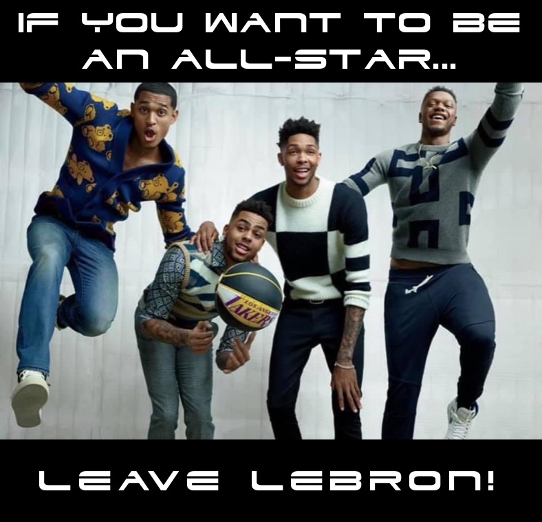 If you want to be an all-star... leave Lebron! 
