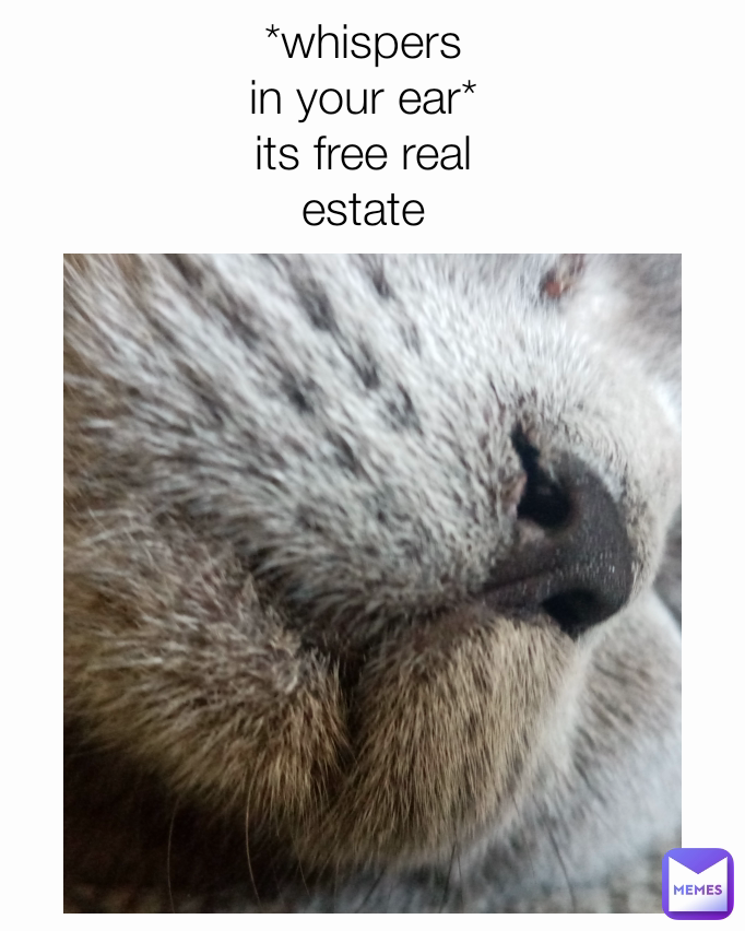 *whispers in your ear* its free real estate
