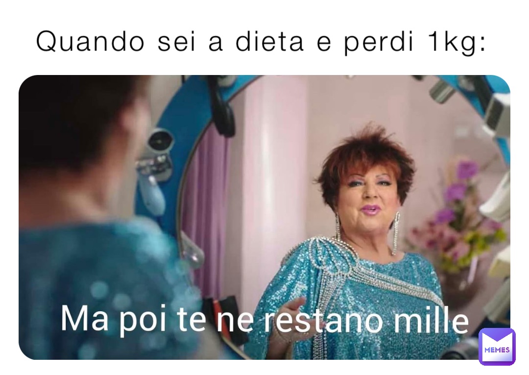 Quando sei a dieta e perdi 1kg: