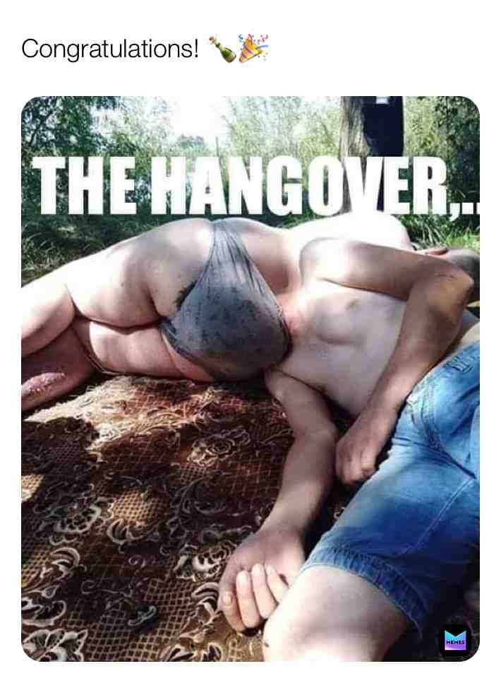 (Ctto) ✌️#hangover #isolationstarterpack #funny #funnymemes #memes