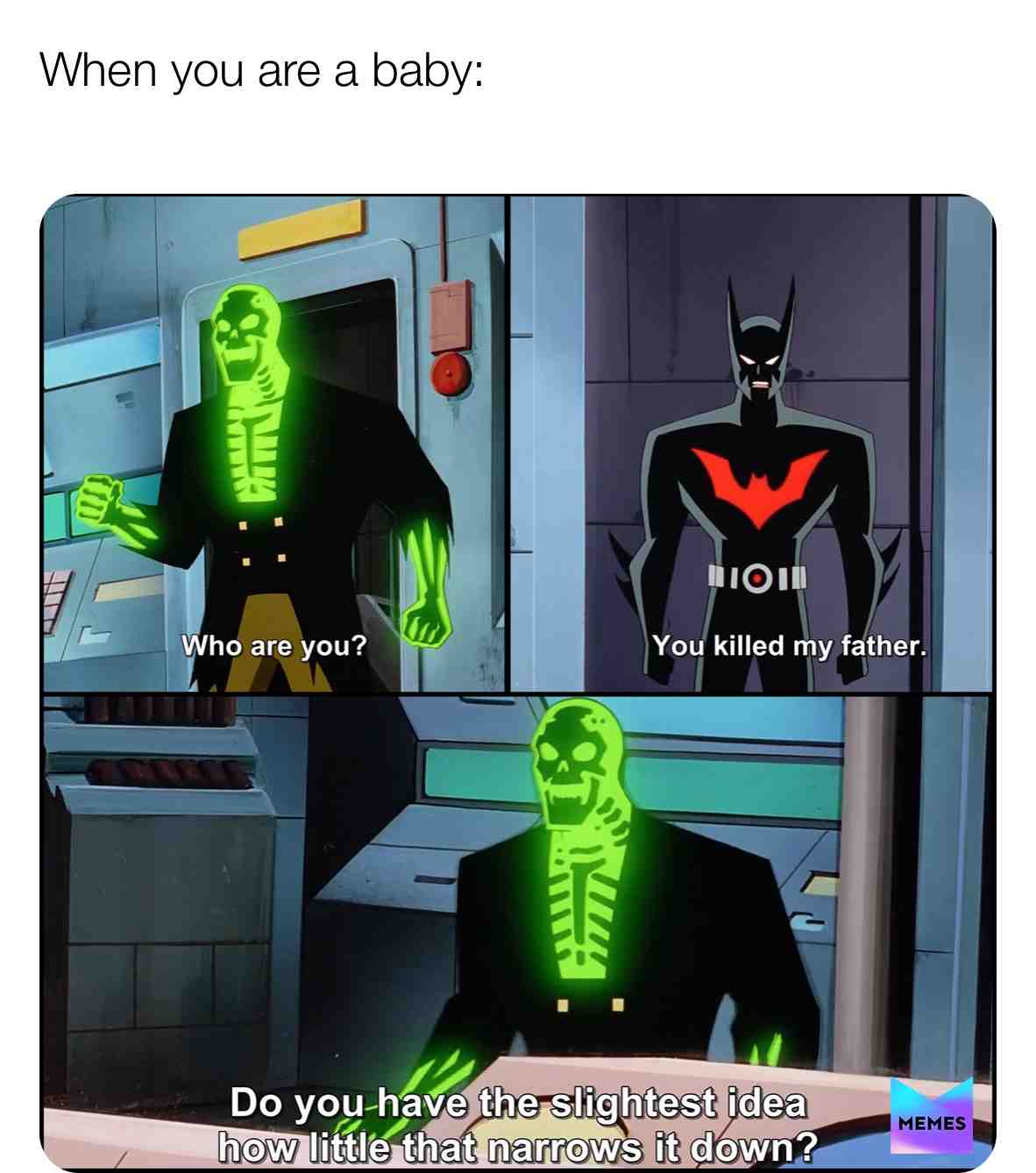 This is how a baby talk to a stranger