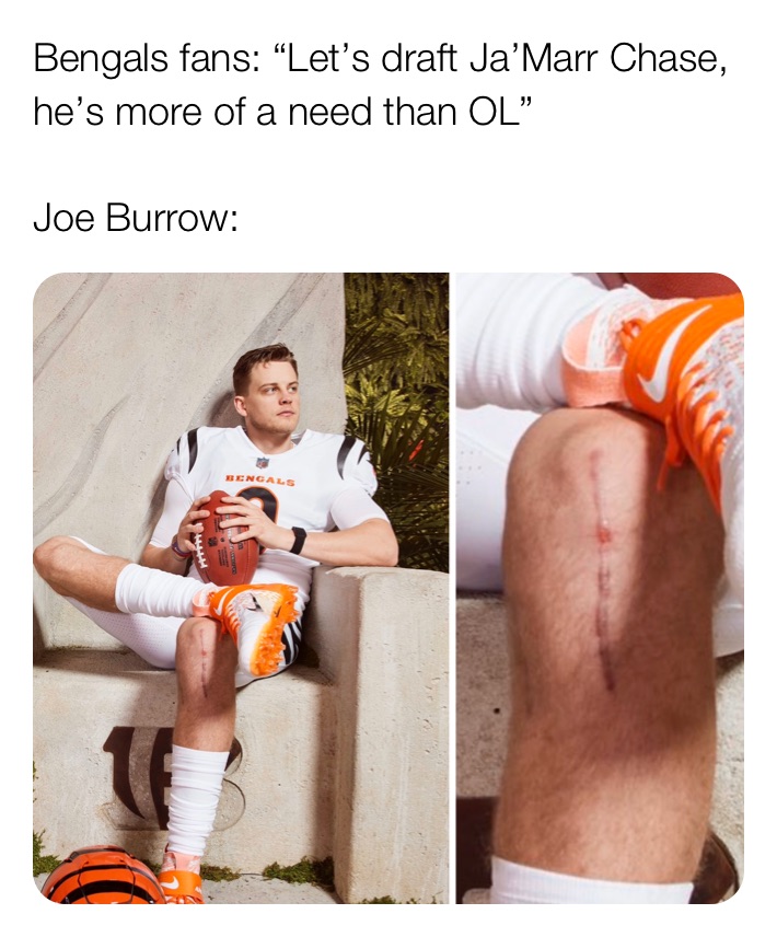 Joe Burrow Ja'marr Chase Step Brothers Parody Cincinnati Football Fan –  Meme Mafia