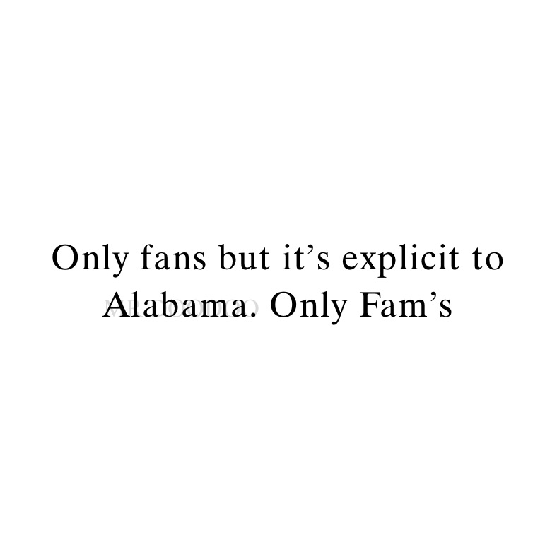 Alabama only fans