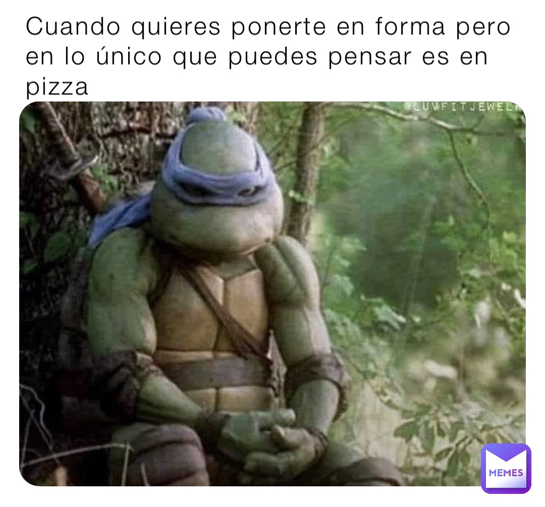 Cuando quieres ponerte en forma pero en lo único que puedes pensar es en pizza