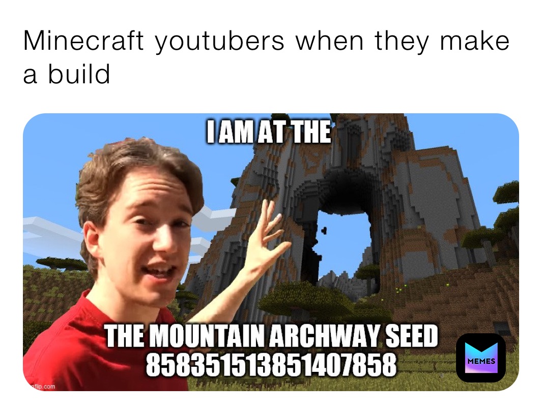 Minecraft youtubers when they make a build